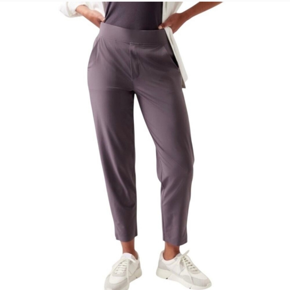 ATHLETA Brooklyn Purple Ankle Pant Size 12